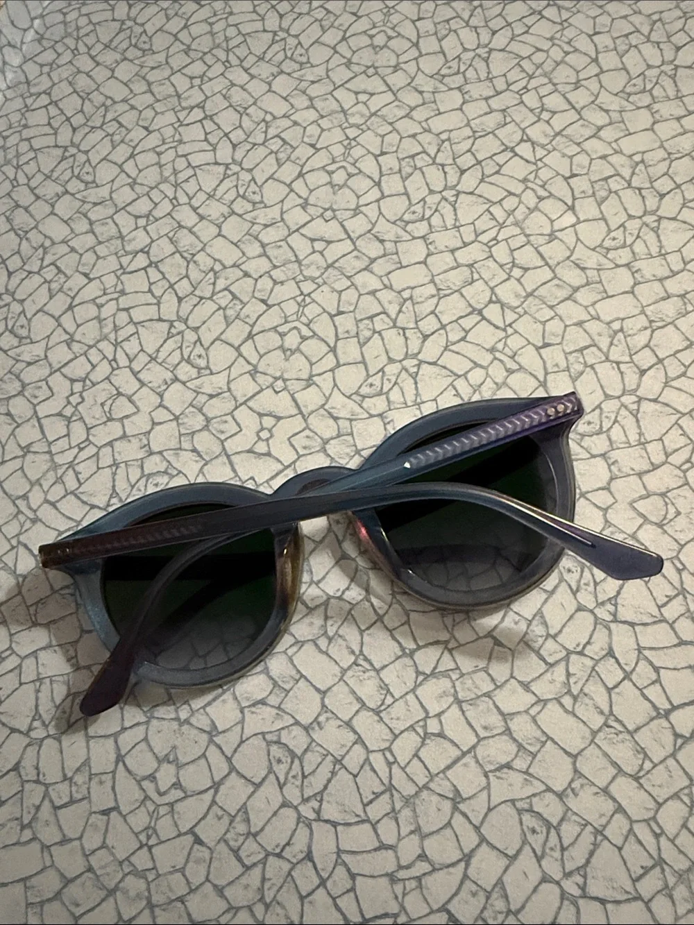 KREWE Cat Eye Sunglasses in Purple and Black